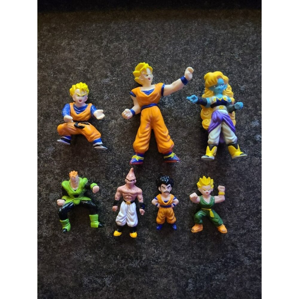 VTG Retro Dragon Ball Z Mini B.S./S.T.A. 1989 PVC Action Figures VHTF Lot Of 7